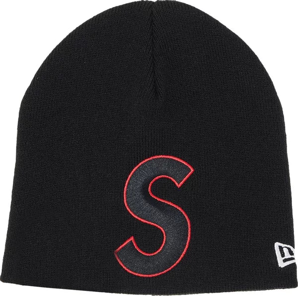 Touca Supreme x New Era S Logo Beanie 'Black'