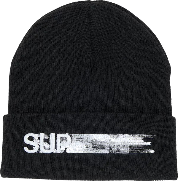 Touca Supreme Motion Logo Beanie 'Black'