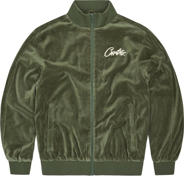 Conjunto Corteiz VVS Velour Jacket Green