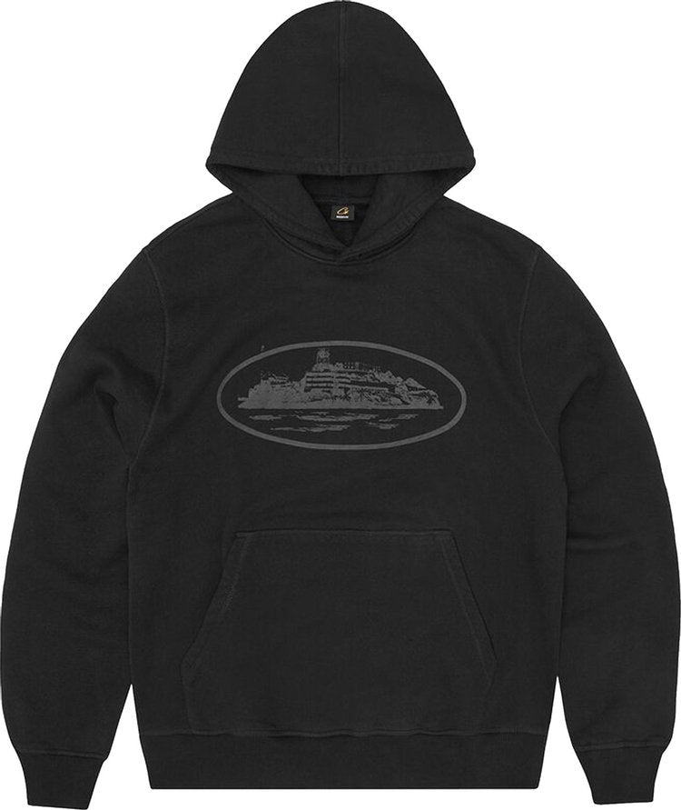 Corteiz Alcatraz Hoodie V2 'Triple Black'