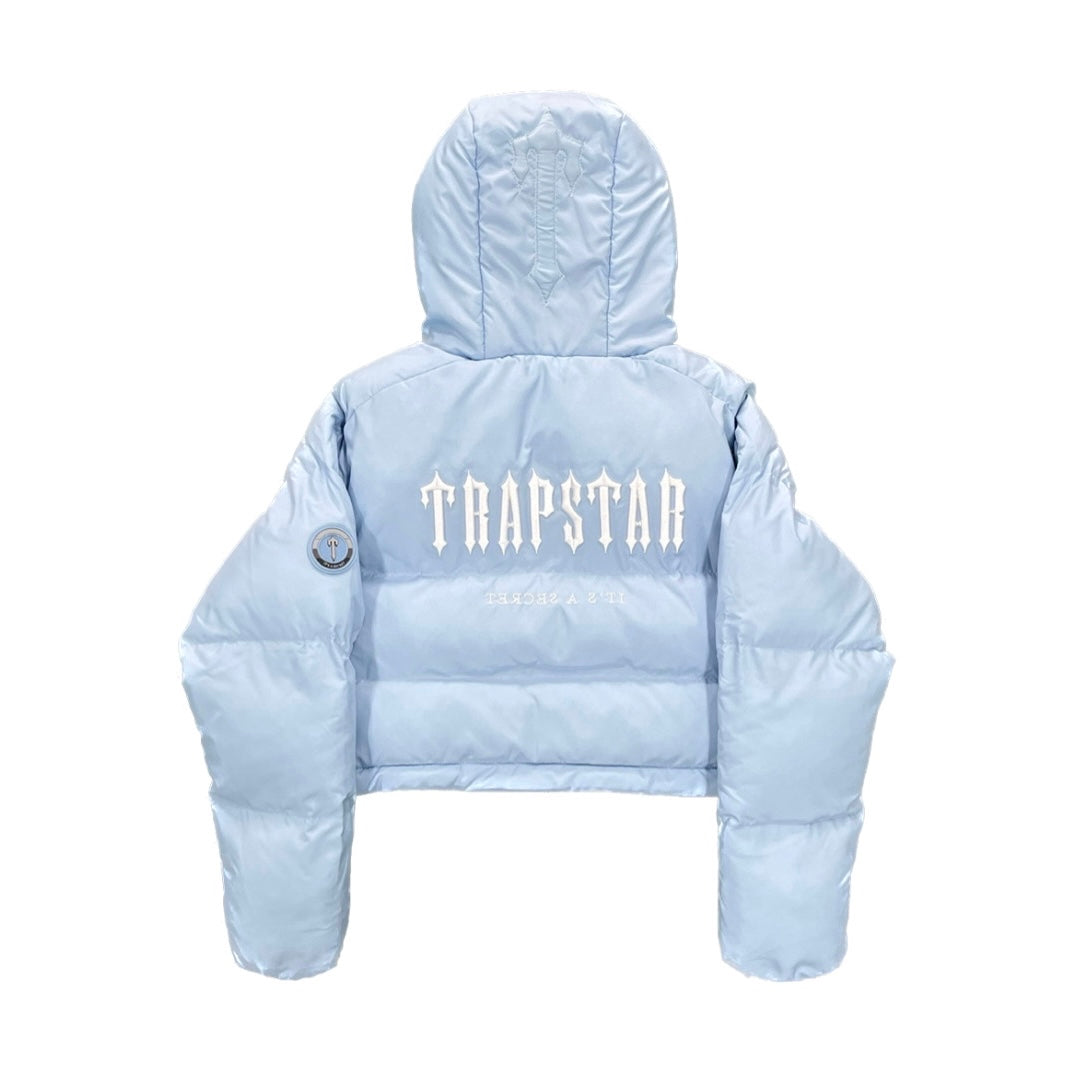 TRAPSTAR WOMAN HOODED PUFFER 2.0 JACKET -ICE BLUE
