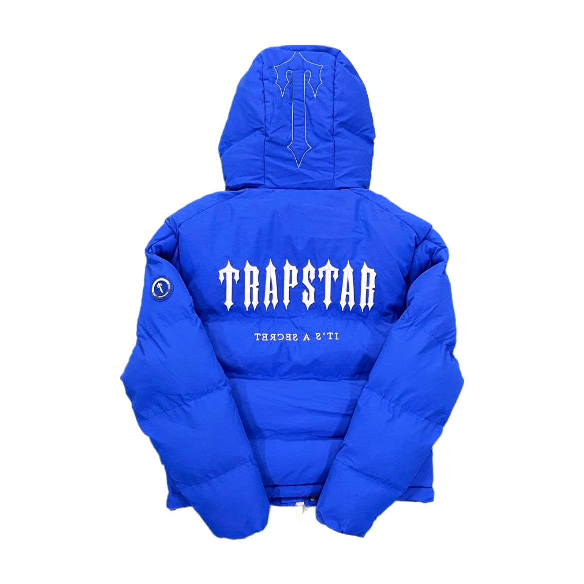 TRAPSTAR HOODED PUFFER-DAZZLING BLUE