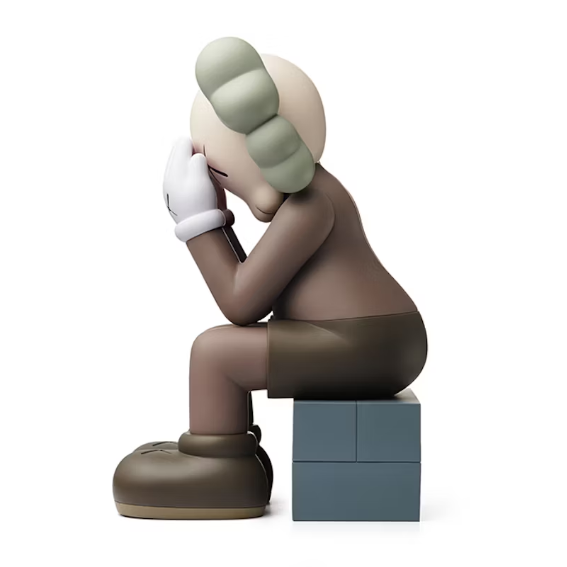 KAWS Passing Through Open Edition Vinyl Figure Brown