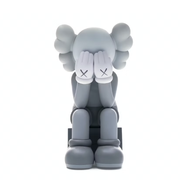 KAWS Passing Through Open Edition Vinyl Figure Grey