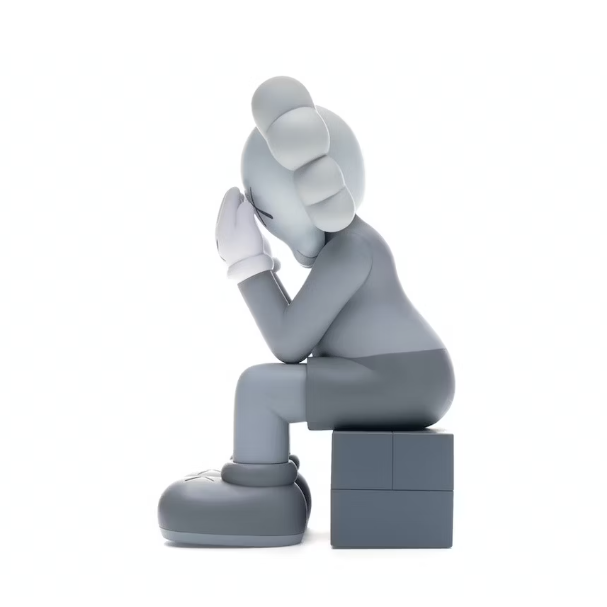 KAWS Passing Through Open Edition Vinyl Figure Grey