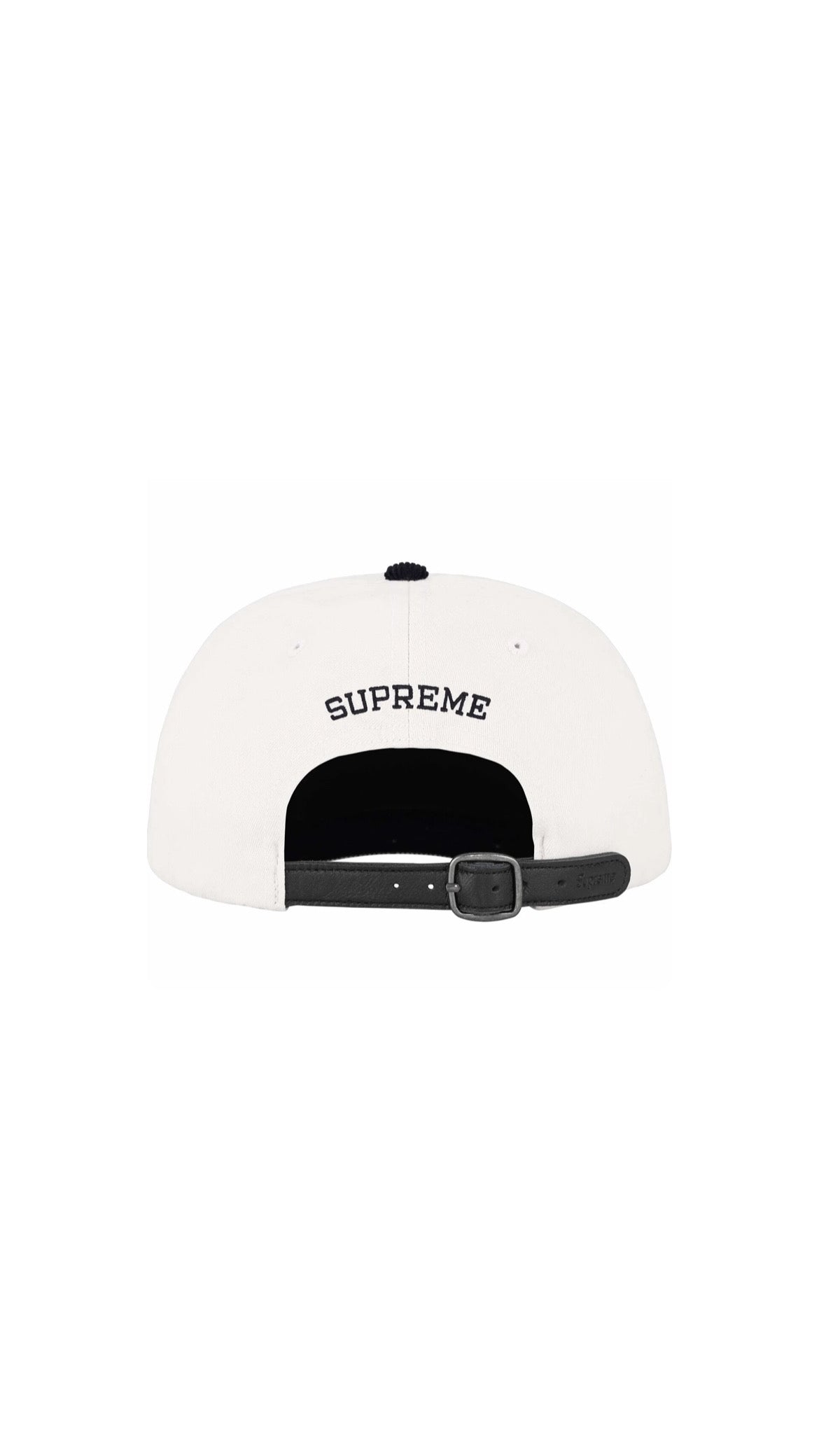 Boné Supreme 24SS 2-TONE S LOGO 6-PANEL white