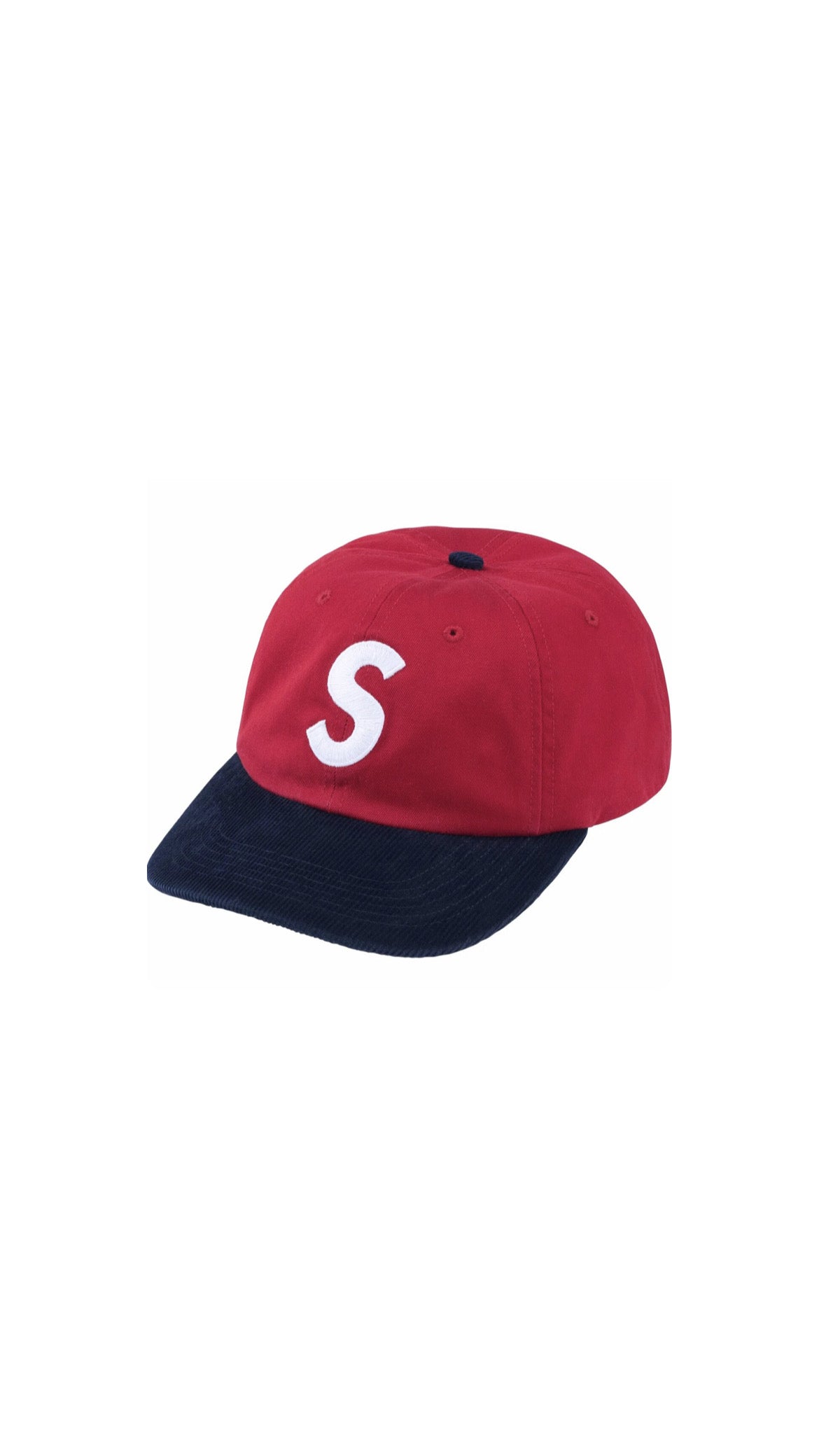 Boné Supreme 24SS 2-TONE S LOGO 6-PANEL Red