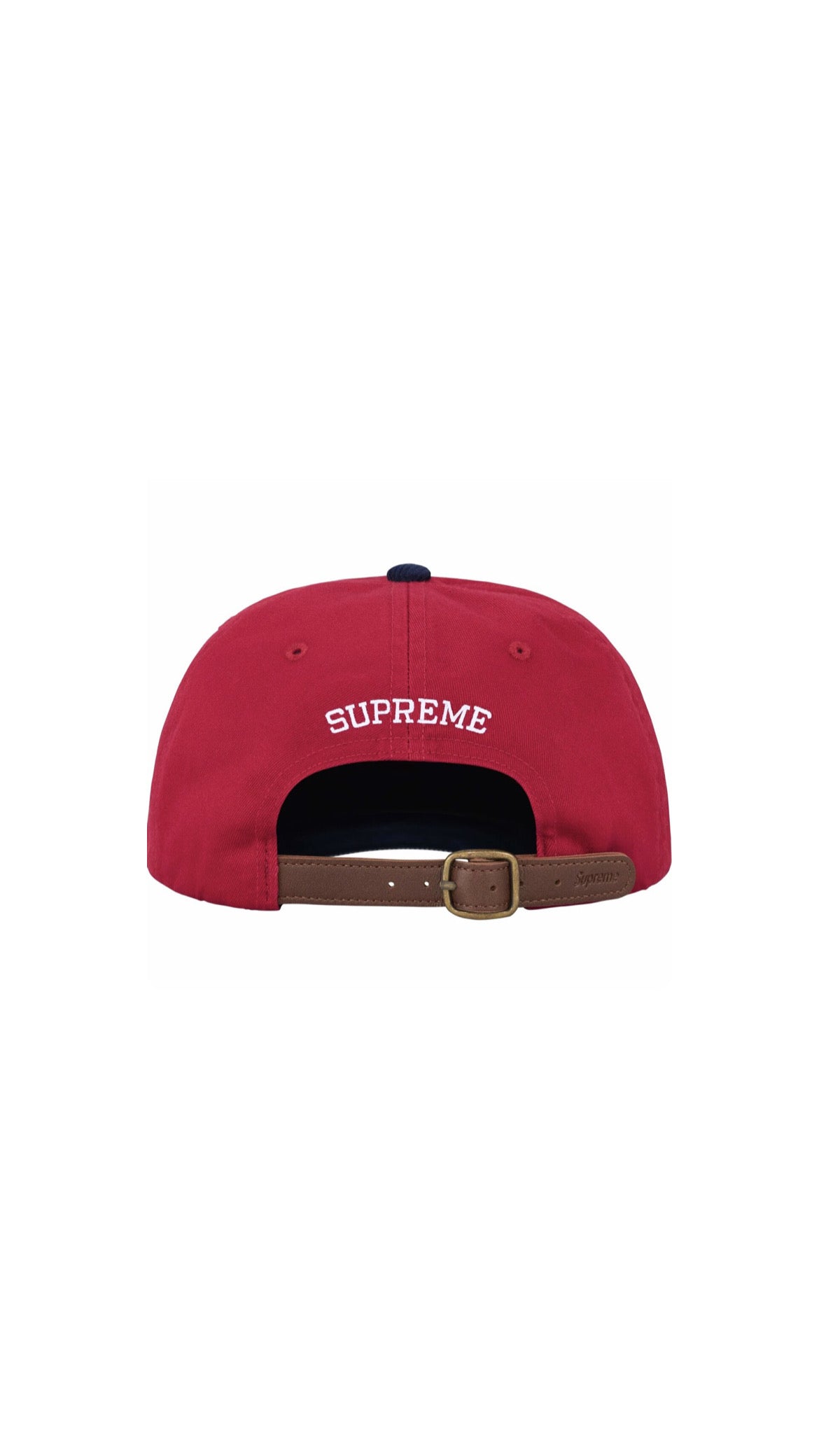 Boné Supreme 24SS 2-TONE S LOGO 6-PANEL Red