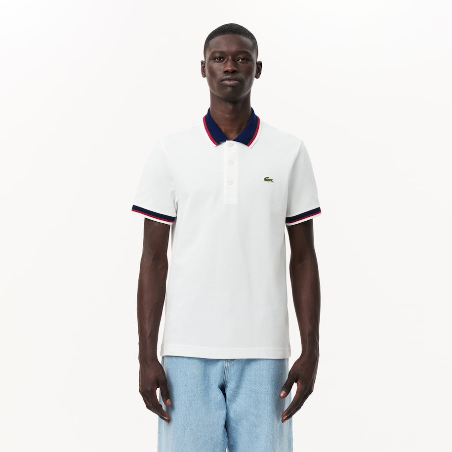 Camisa Polo Masculina Lacoste com Gola Contrastante