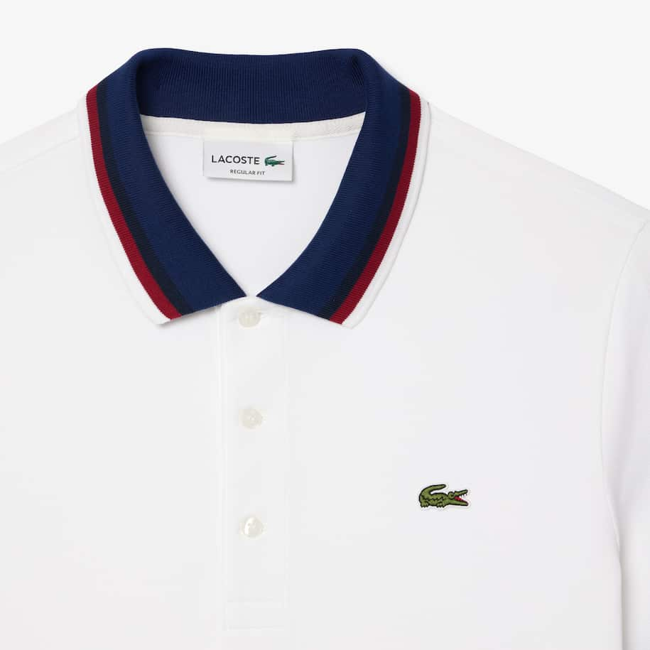 Camisa Polo Masculina Lacoste com Gola Contrastante