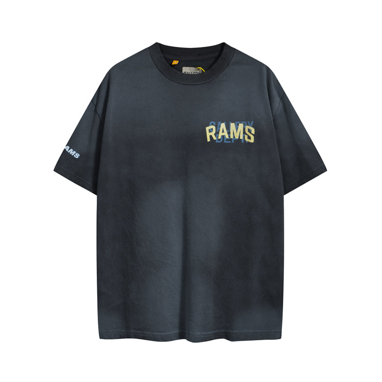 Gallery Dept. x LA Rams Sun Faded Black Tee