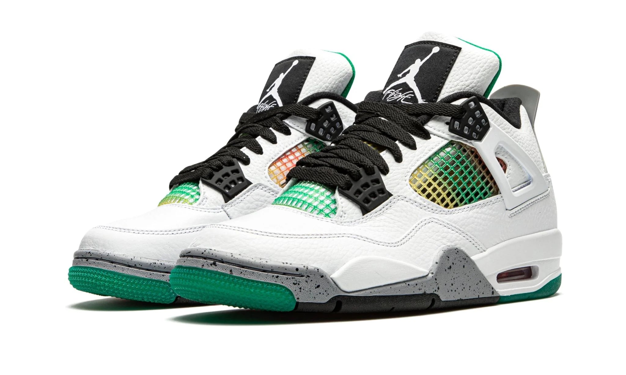 AIR JORDAN 4 RETRO WMNS "Rasta - Lucid Green"