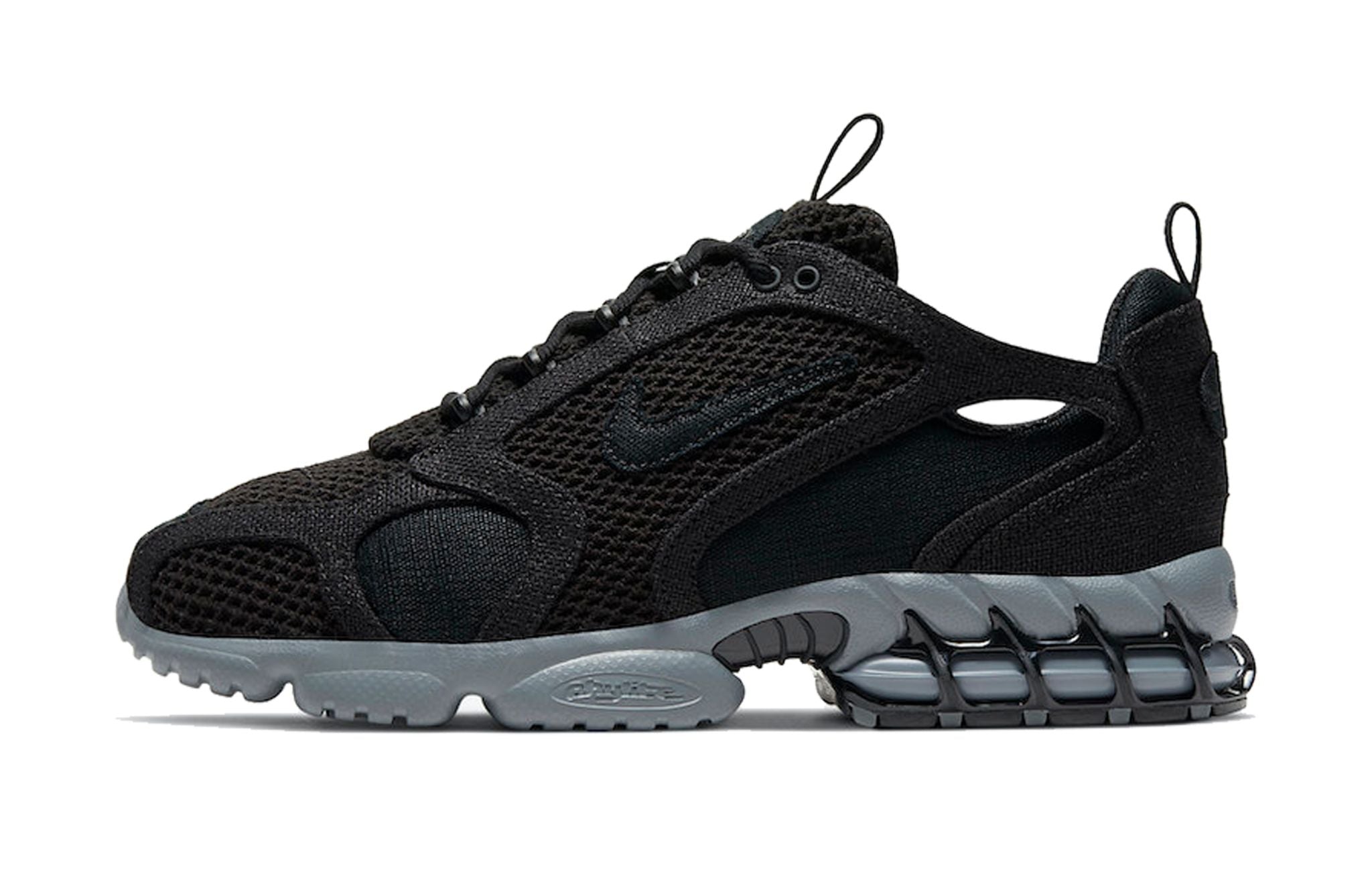 AIR ZOOM SPIRIDON CAGED "Stussy - Black"