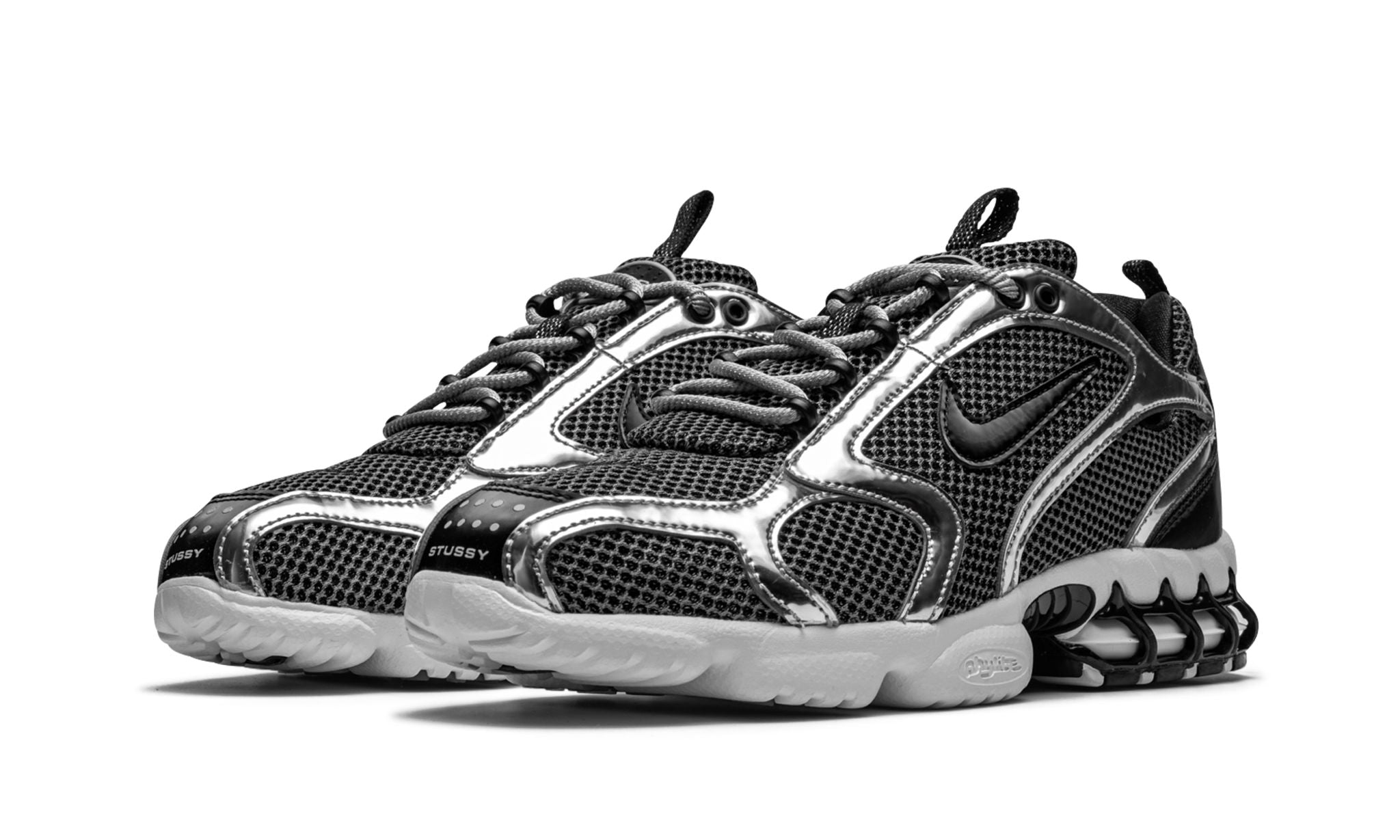 AIR ZOOM SPIRIDON CAGED "Stussy - Pure Platinum"