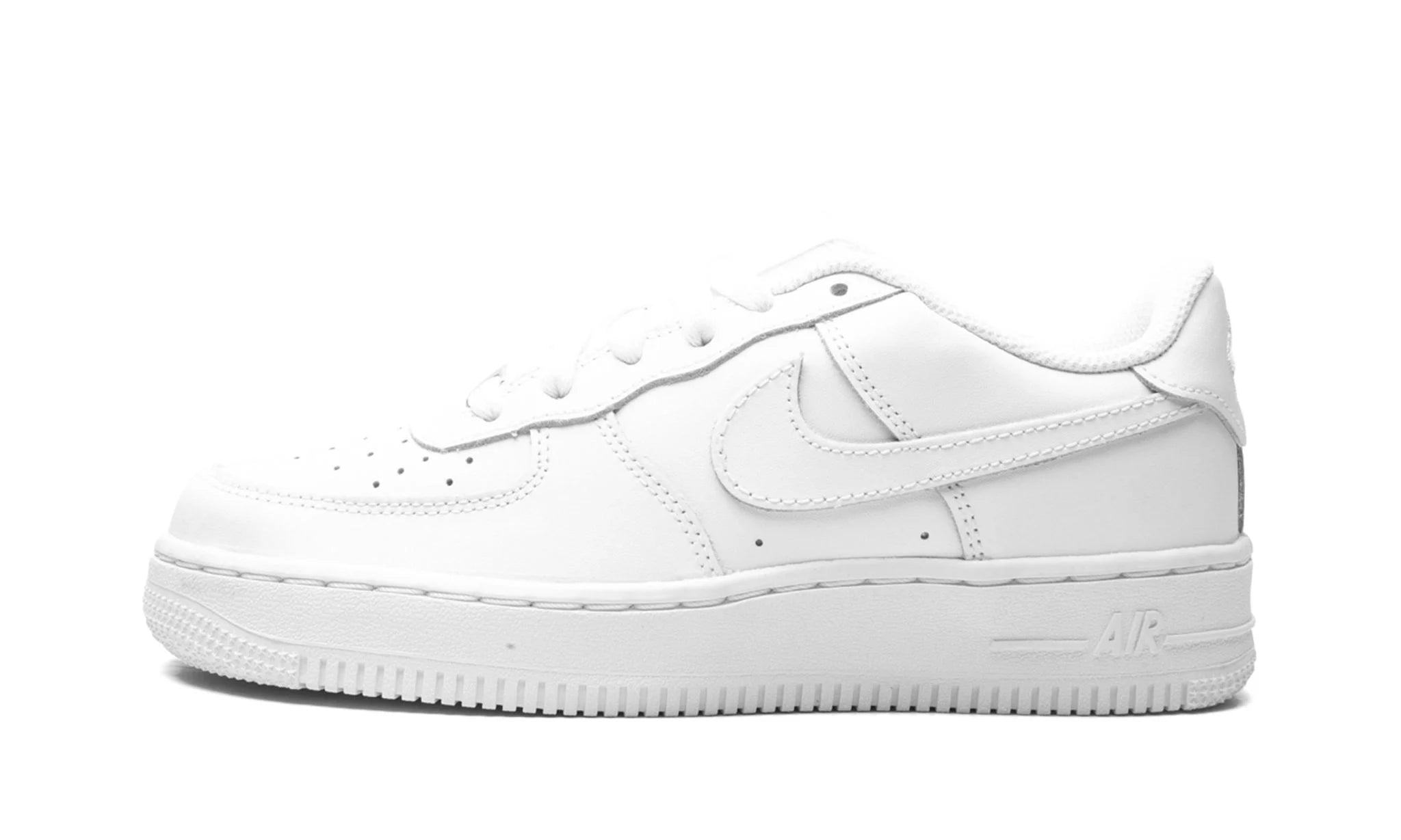 NIKE KIDS AIR FORCE 1 LOW LE GS "White on White"