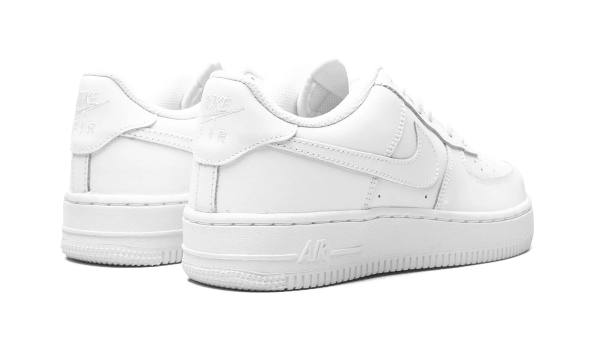 NIKE KIDS AIR FORCE 1 LOW LE GS "White on White"