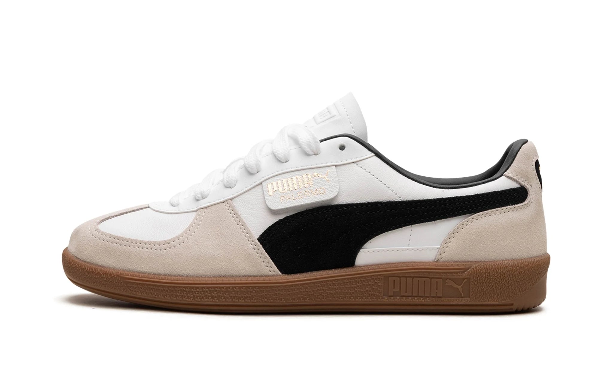 PUMA PALERMO LEATHER "PUMA WHITE / VAPOR GRAY / GUM"