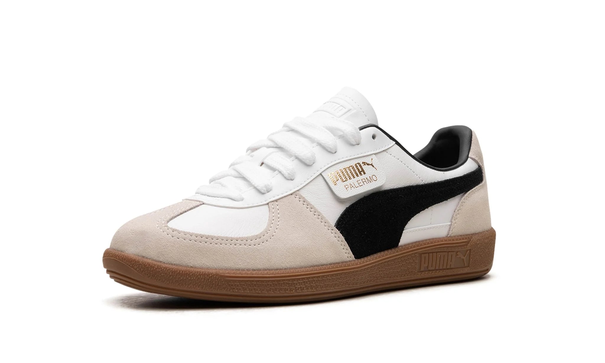 PUMA PALERMO LEATHER "PUMA WHITE / VAPOR GRAY / GUM"